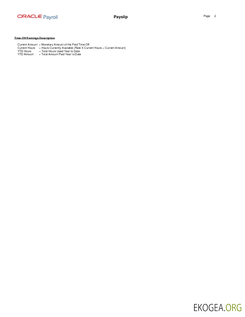 Modèle de fiche de paie Oracle Payroll Advantage Sales & Marketing LLC aux formats Word et PDF.pdf, 2